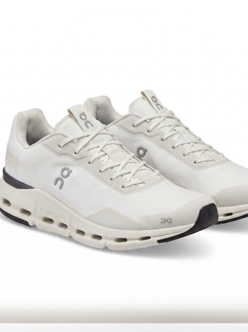 On Cloudnova Form 2 White Ivory Sneakers US 6 EU 37 Athletic Shoes